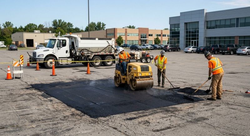 Asphalt Parking Lot Repair in Palm Springs, CA